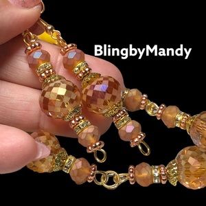 Stunning plus size romantic European look bracelet and earring set